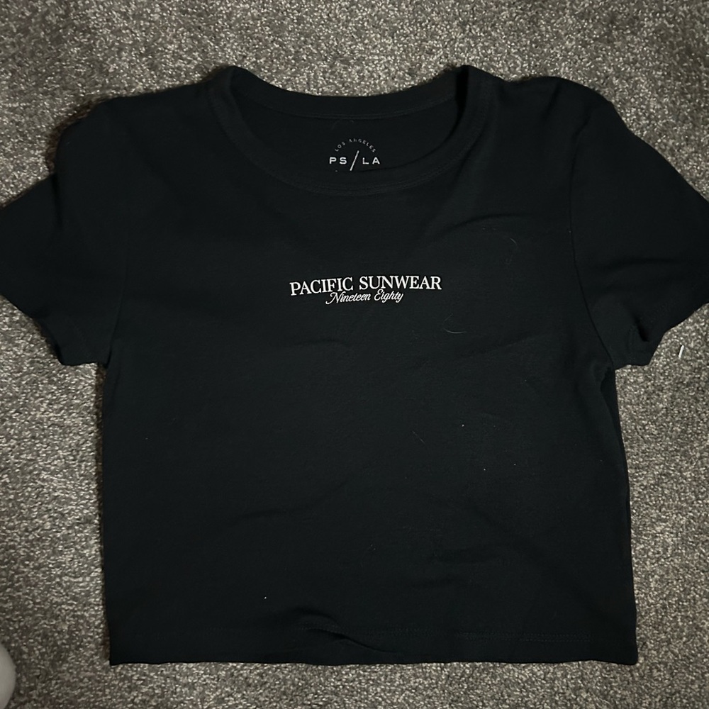 Pacific Sunwear Classic Black Crop Top